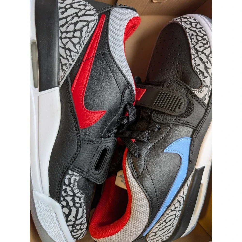Nike Air Jordan Legacy 312 Low Black Red Blue CD9054-005 Youth 6.5Y, Women's 8